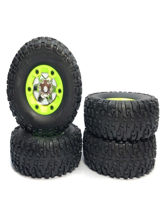 KingVal Replacement 2PCS Left + 2PCS Right Wheel Tyre Tire RC Parts Compatible with WLtoys 12428 12427 124006 1/12 RC Car - Image 1
